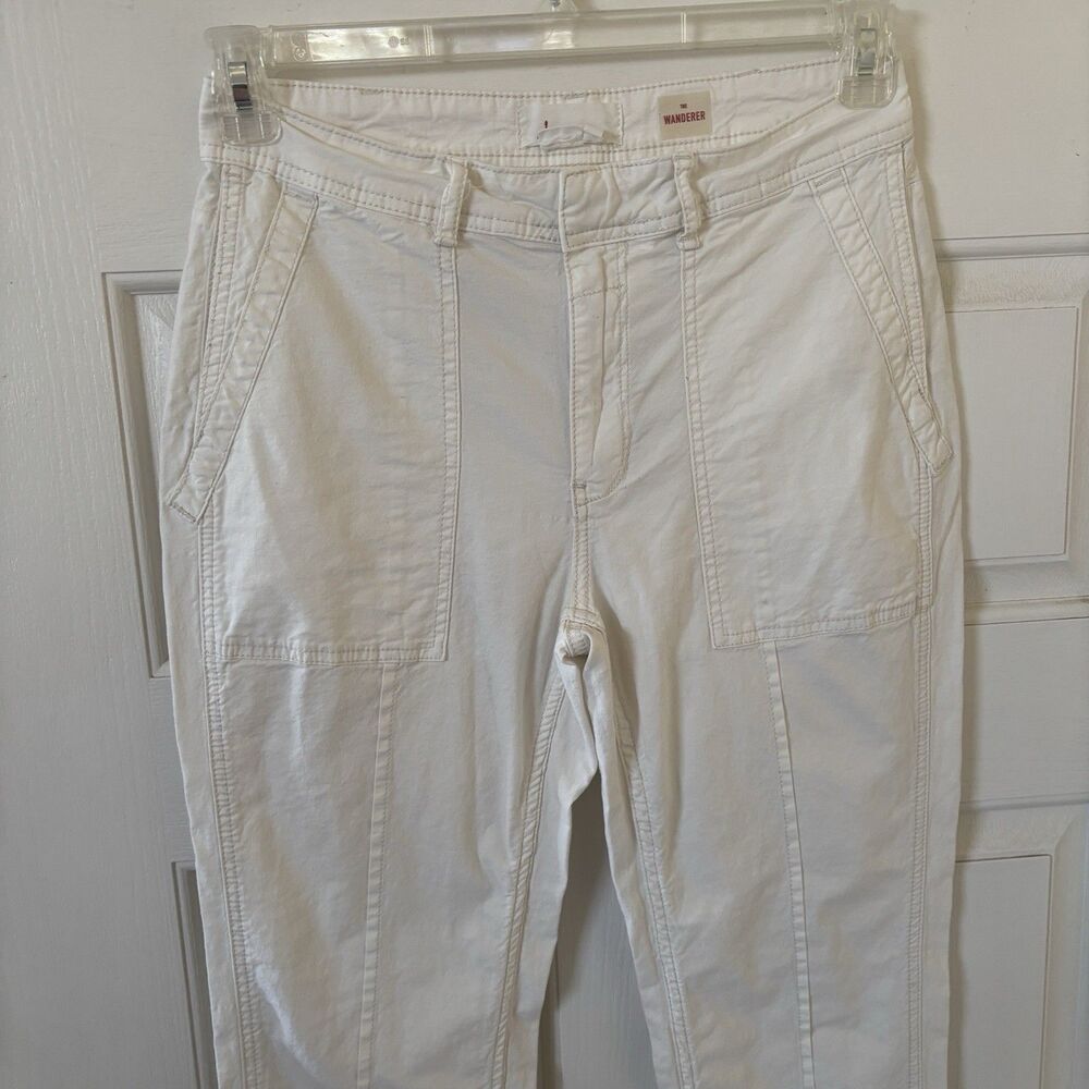 Anthropologie Women‎ The Wanderer Pants Bohemian Concert 28 White Hipster Comfy - Picture 3 of 10